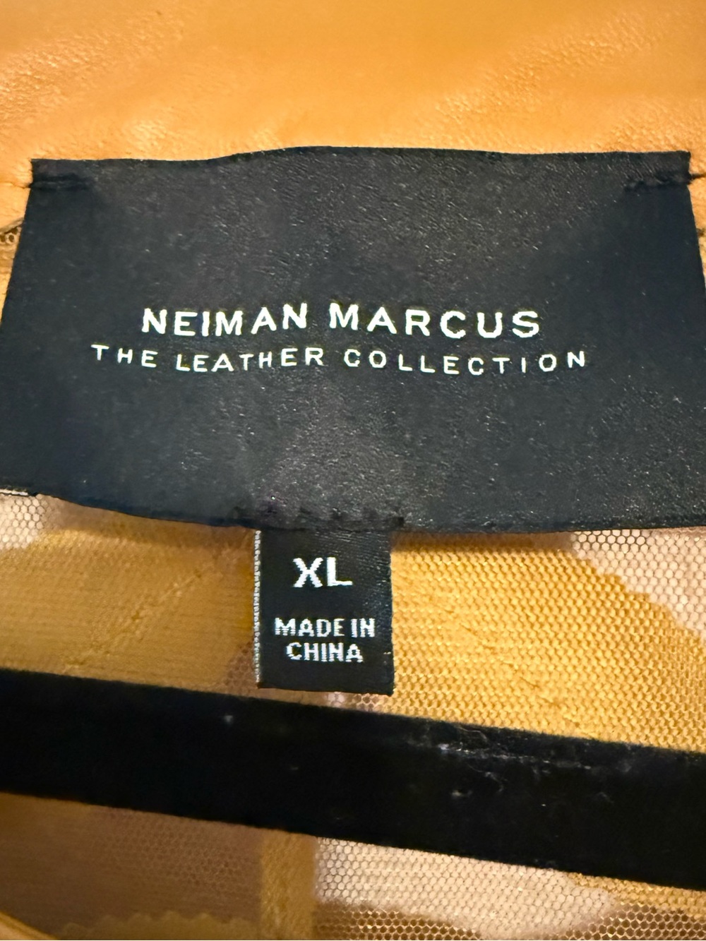 Neiman Marcus The Leather Collection Leaf Appliqué & Mesh Jacket Size XL - Picture 11 of 13
